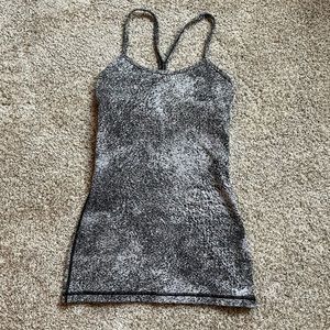 Lululemon Gray and Black Athletic Tank size 2